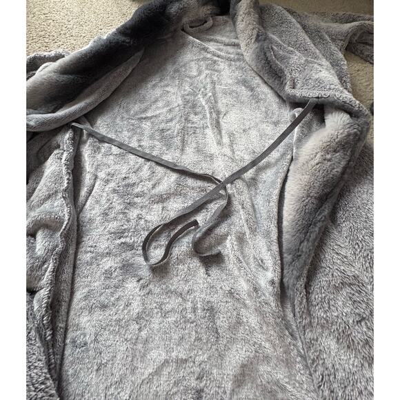 SOFT & WARM TEDDY FAUX FUR SHERPA PLUSH HOODED GOWN ROBE BLANKET Fits S-XL - Picture 3 of 5